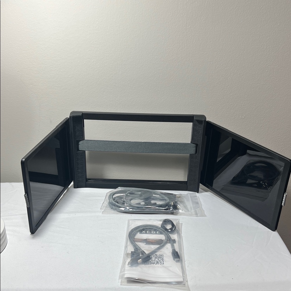 Portable Dual Screen Laptop Monitor - Black